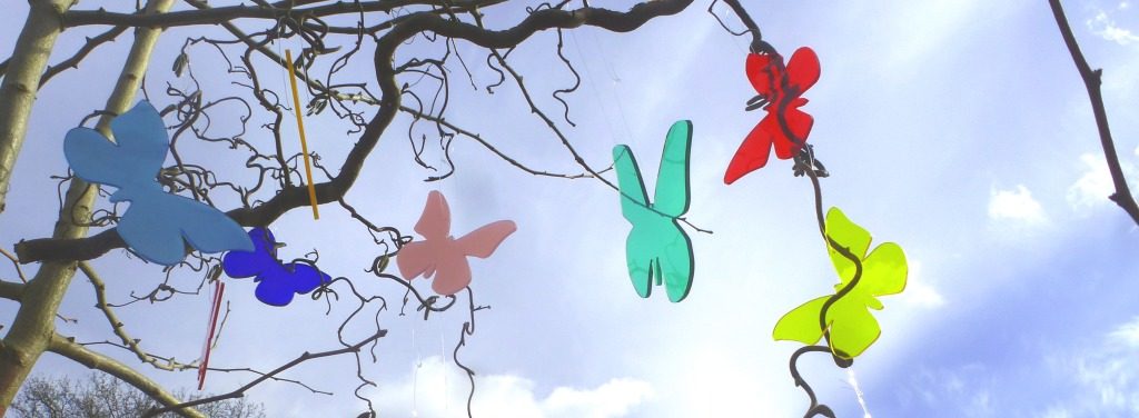 Schmetterlinge aus Acrylglas