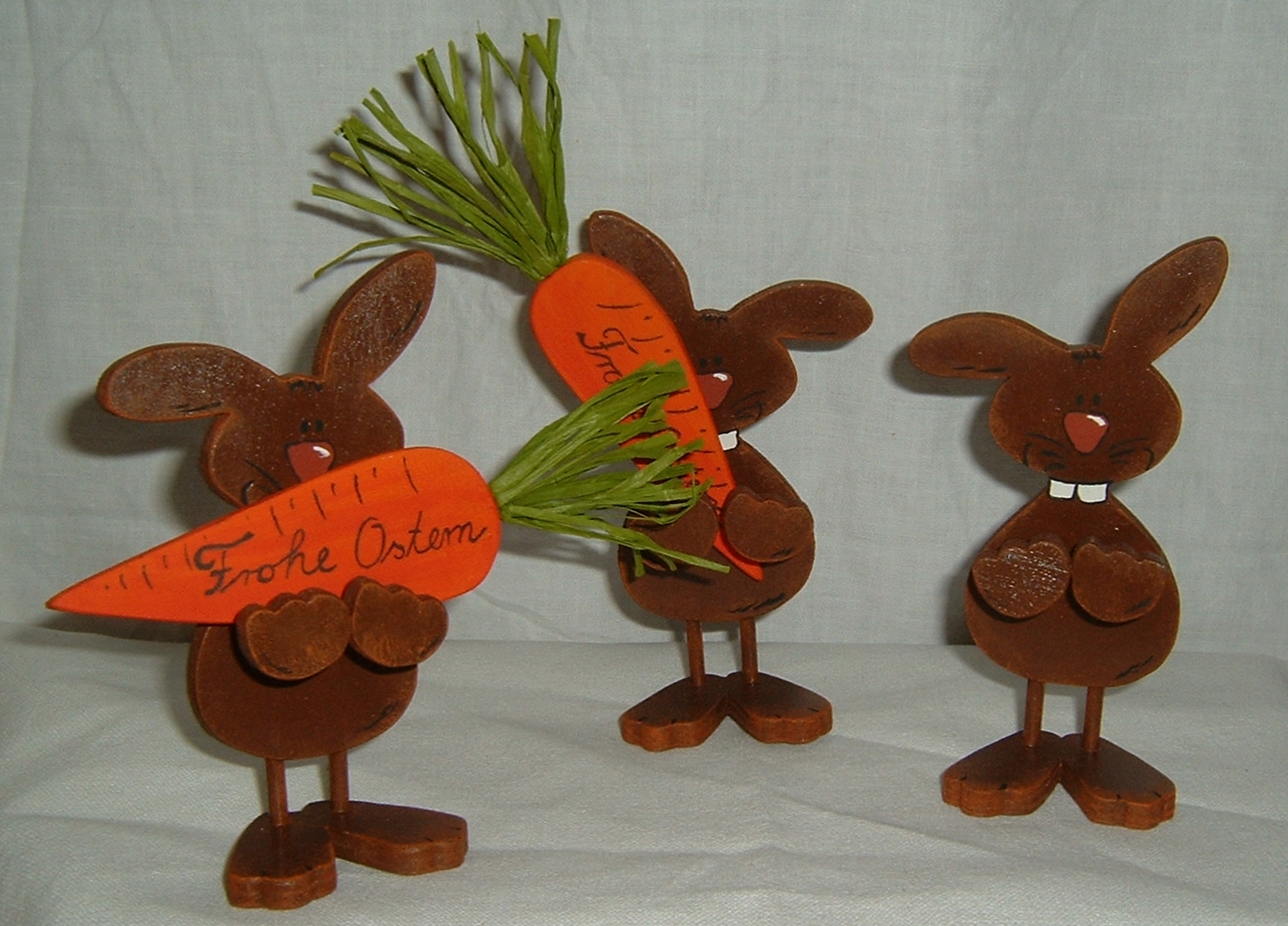 Osterdeko Hasen mit Karotte