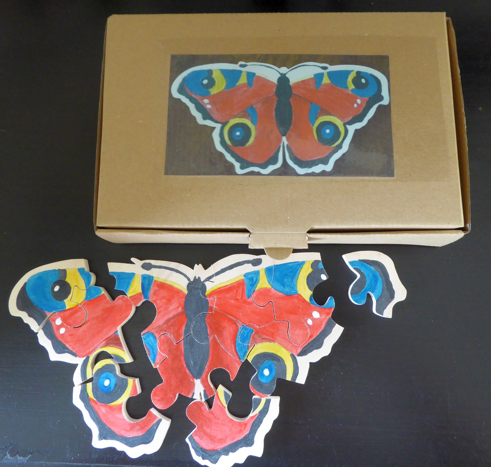 Puzzle Tagpfauenauge 10 Teile
