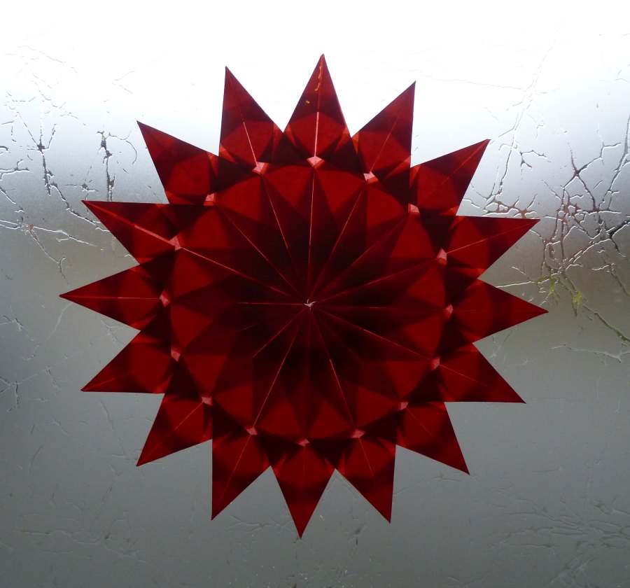 Transparentstern rot